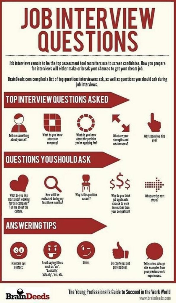 19 Simple Job Interview Infographics